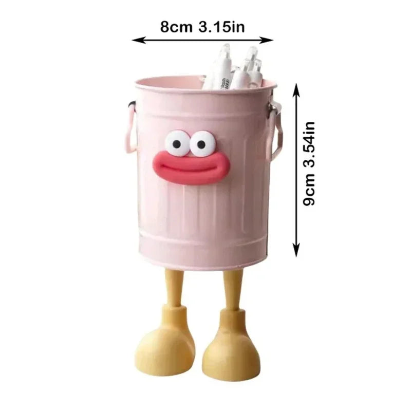 Cartoon Pen & Pencil Holder — Desk Organizer for Office, Home, and Study Storage