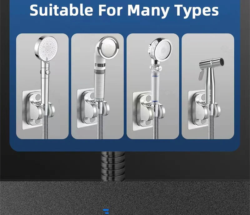 Universal Adjustable Shower Head Holder – Replacement Hand Shower Bracket for Slide Bar Bathroom Accessories