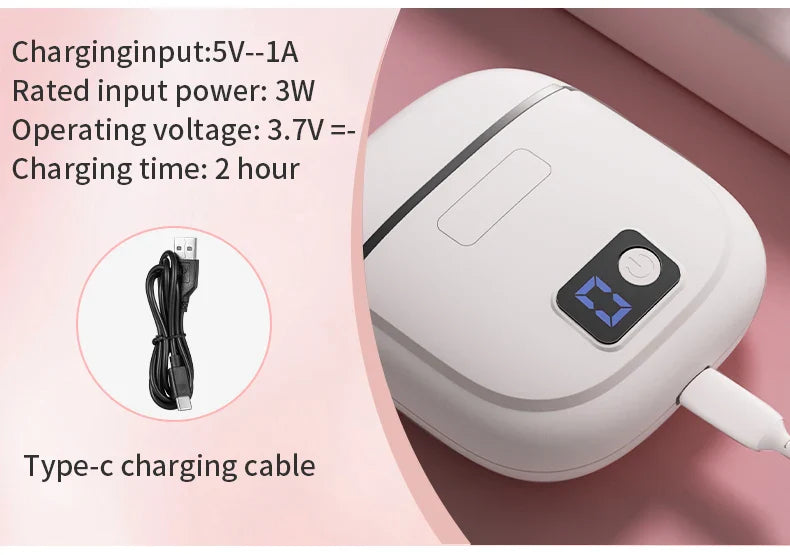 Electric Nail Clipper – 3-Speed Automatic Nail Cutter with Storage, LCD Light & USB Charging for Adults, Seniors, Babies, and Kids