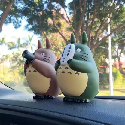 Totoro Mini Statue Set – 5pcs Cute Kawaii Figures for Room Decoration