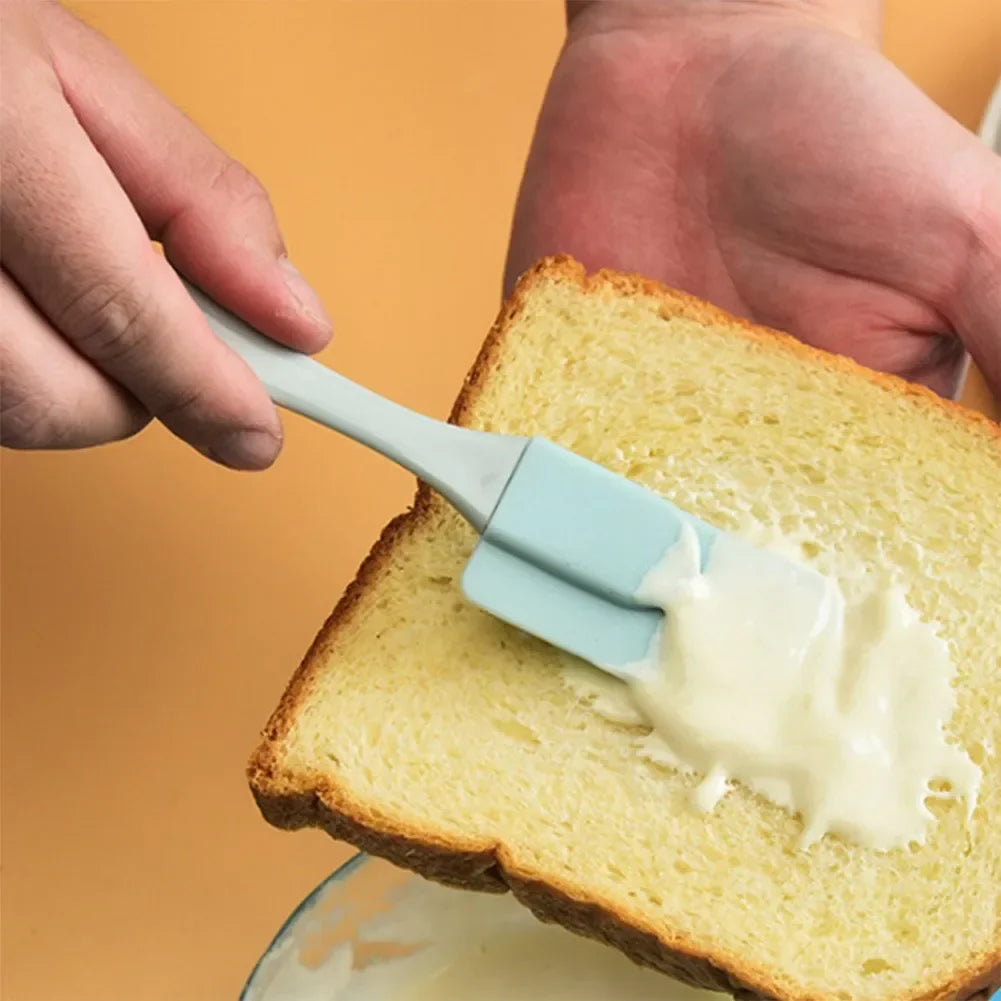 3Pcs Silicone Baking Spatula Set – Non-Stick Cream Scraper, Butter & Cake Mixer Tool for DIY Bread and Kitchen Baking