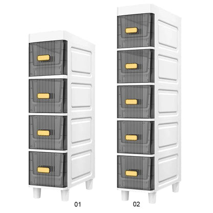 Narrow Toilet Storage Cabinet – 4/5 Tier Waterproof Corner Shelf & Crevice Side Rack