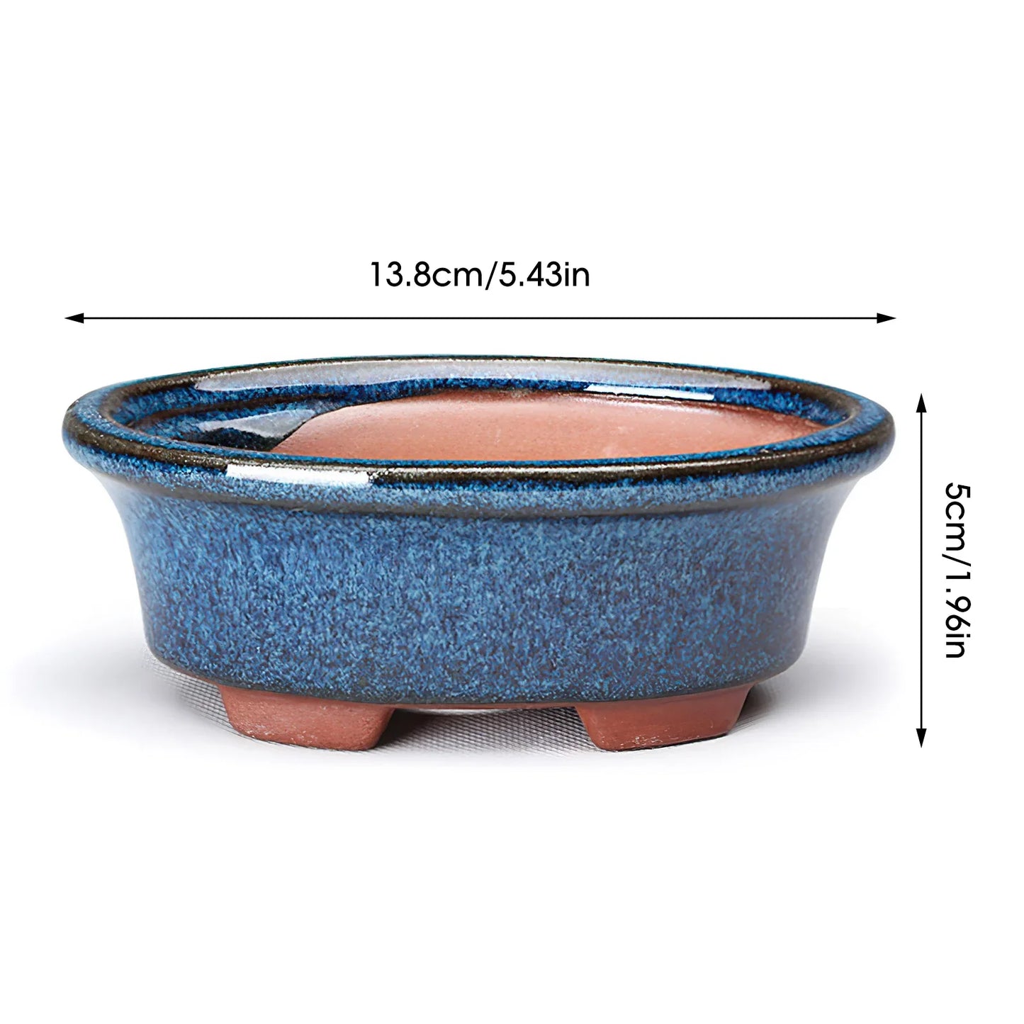 Ceramic Flower Pot with Drainage Hole - Lily Style Succulent & Orchid Planter for Home and Garden