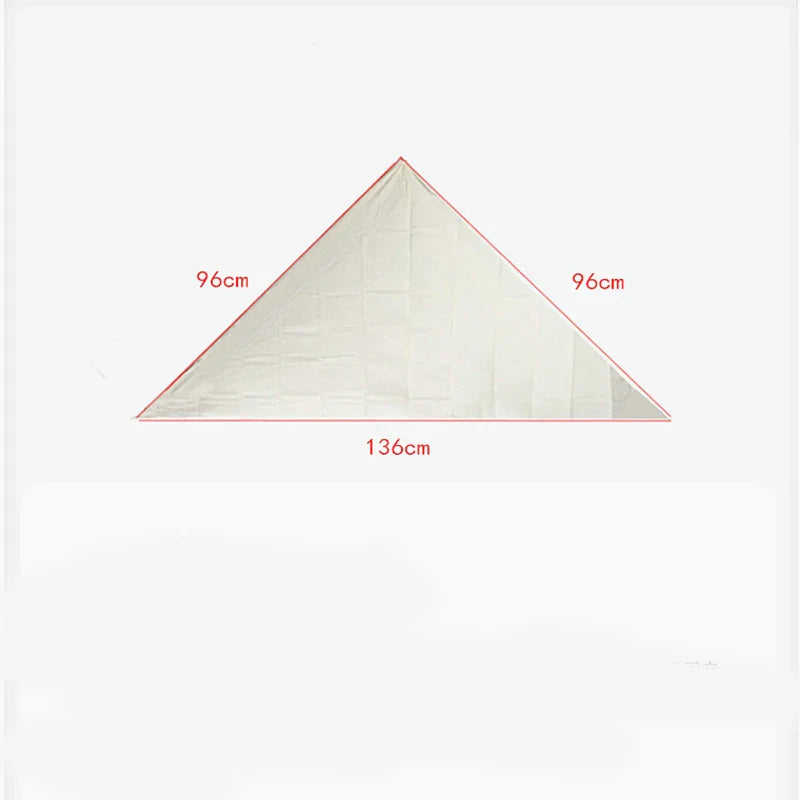 Outdoor Emergency Survival Triangular Bandage — Self-Rescue Hemostatic Non-Woven First Aid 96x96x136cm