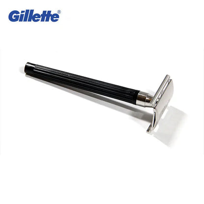 Gillette Super Blue Straight Razor for Men - Stainless Steel Razor Blades for Safe Shaving and Beard Care