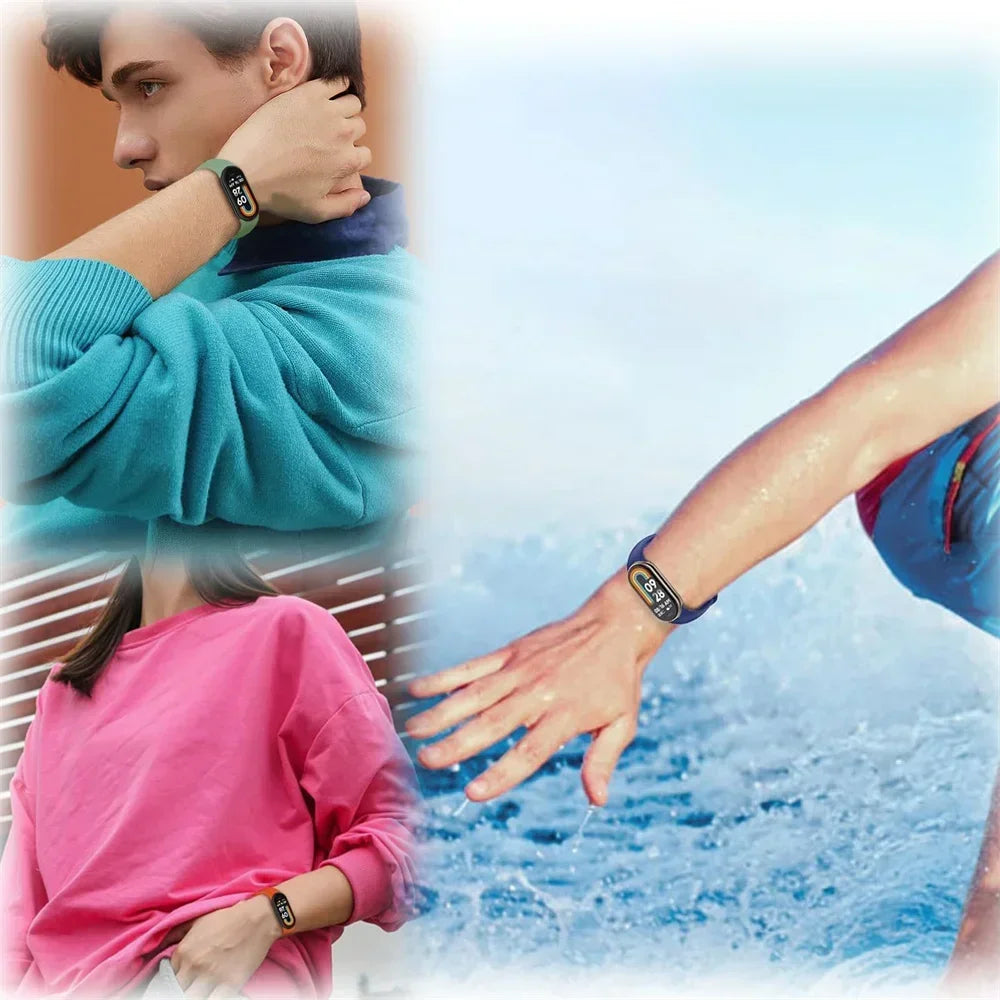Sport Silicone Strap for Xiaomi Mi Band 9/8 NFC – Replacement Smartwatch Wristband Bracelet