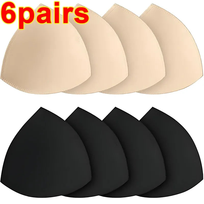 Soft Removable Bra Pads Inserts – Push Up Breast Enhancer Cups for Women Sports Bras, Bikini & Swimwear Support Pads