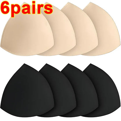 Soft Removable Bra Pads Inserts – Push Up Breast Enhancer Cups for Women Sports Bras, Bikini & Swimwear Support Pads