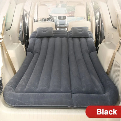 Universal Car Inflatable Travel Mattress - Back Seat Sleeping Bed with Pillow for Camping & Outdoor Comfort