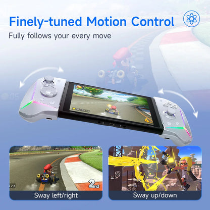 EasySMX S15 L/R Wireless RGB Controller — Compatible with Nintendo Switch/OLED, Gyroscope, Amiibo & Hall Effect, Perfect for Pokemon Games