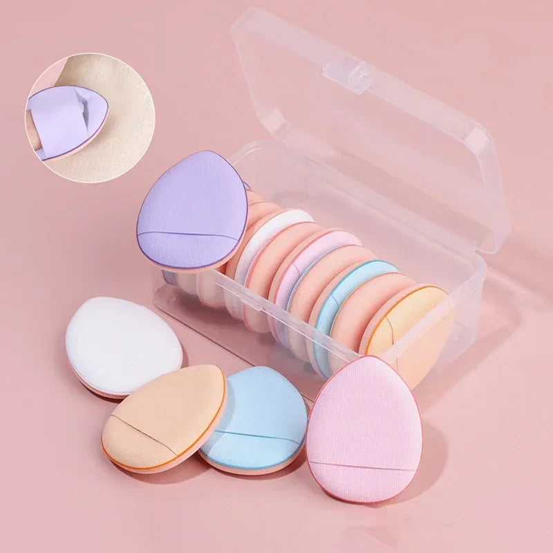 3/10PCS Mini Cosmetic Cushion Puffs – Professional Finger Puffs for Foundation & Concealer Makeup