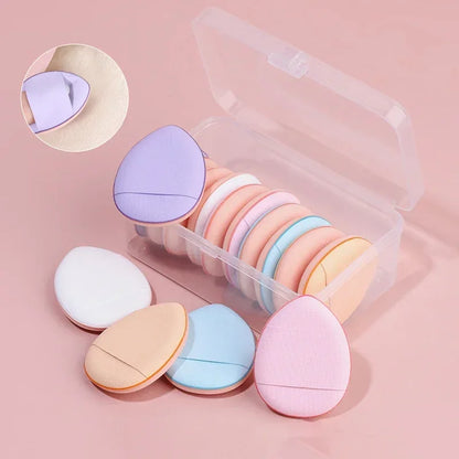 3/10PCS Mini Cosmetic Cushion Puffs – Professional Finger Puffs for Foundation & Concealer Makeup