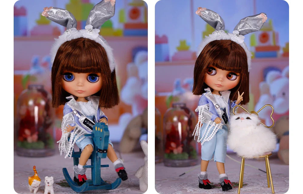 ICY DBS Blyth 1/6 Joint Doll – 30cm Tan Skin Matte Face BJD Girl Doll Toy Gift
