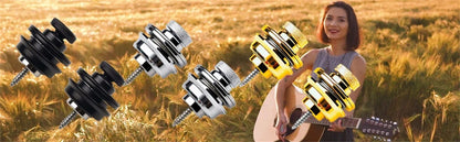Miwayer Guitar Strap Lock - Heavy Duty Metal Button Security Straplock for Electric, Acoustic, Bass & Ukulele