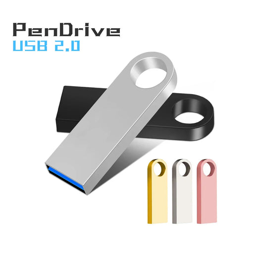 USB Flash Drive – Metal Pen Drive 4GB to 128GB Memory Stick, High-Speed USB Stick