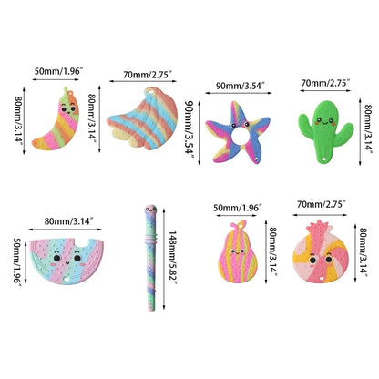 BPA-Free Silicone Baby Teether – Cartoon Sensory Chew Pendant Necklace for Newborns, Autism & ADHD Teething Care