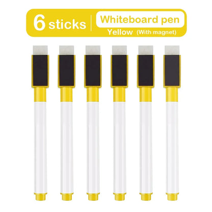 Magnetic Erasable Whiteboard Pen — Colored Blackboard Marker for Classroom, Office, Note-Taking & Teaching Supplies