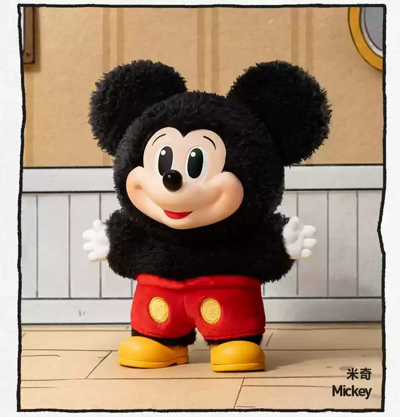 Original Pop Mart Mickey Family Keychain — Cute Vinyl Figure Blind Box for Kids & Collectors