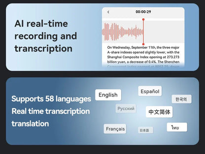 8-128GB AI ChatGPT-4 Voice Recorder – Intelligent Audio Recording, Call Transcription & Voice-to-Text Device