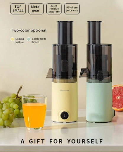 Mokkom Mini Slow Juicer — Full-Automatic Household Juicer with Residue Separation, Multifunctional Fruit & Vegetable Juicer