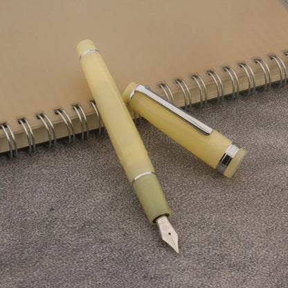 JINHAO 82 Transparent Fountain Pen — Spin Golden EF/F/M Nib, Ink Pen for Business, Office & School Supplies