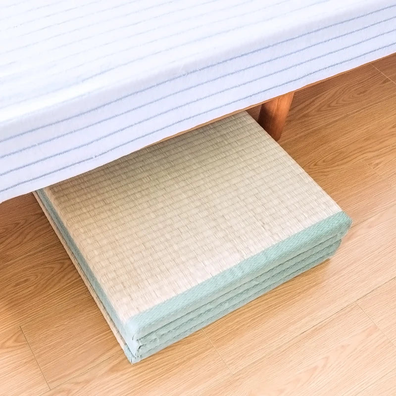 Japan Style Foldable Sleeping Mattress - Tatami Straw Mat for Home Decor & Yoga, Traditional Straw Mattress