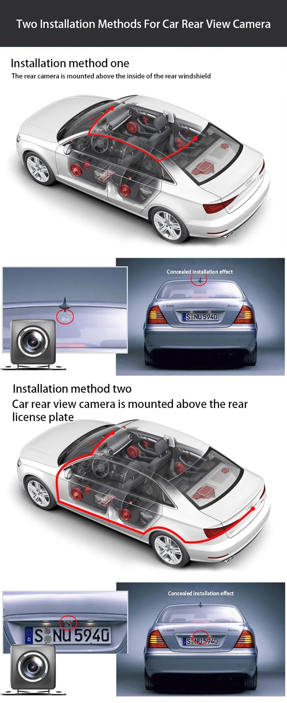 10'' 4K Mirror Dash Cam with GPS & WiFi – Dual Lens Car DVR, IPS Screen, Rearview Streaming Recorder