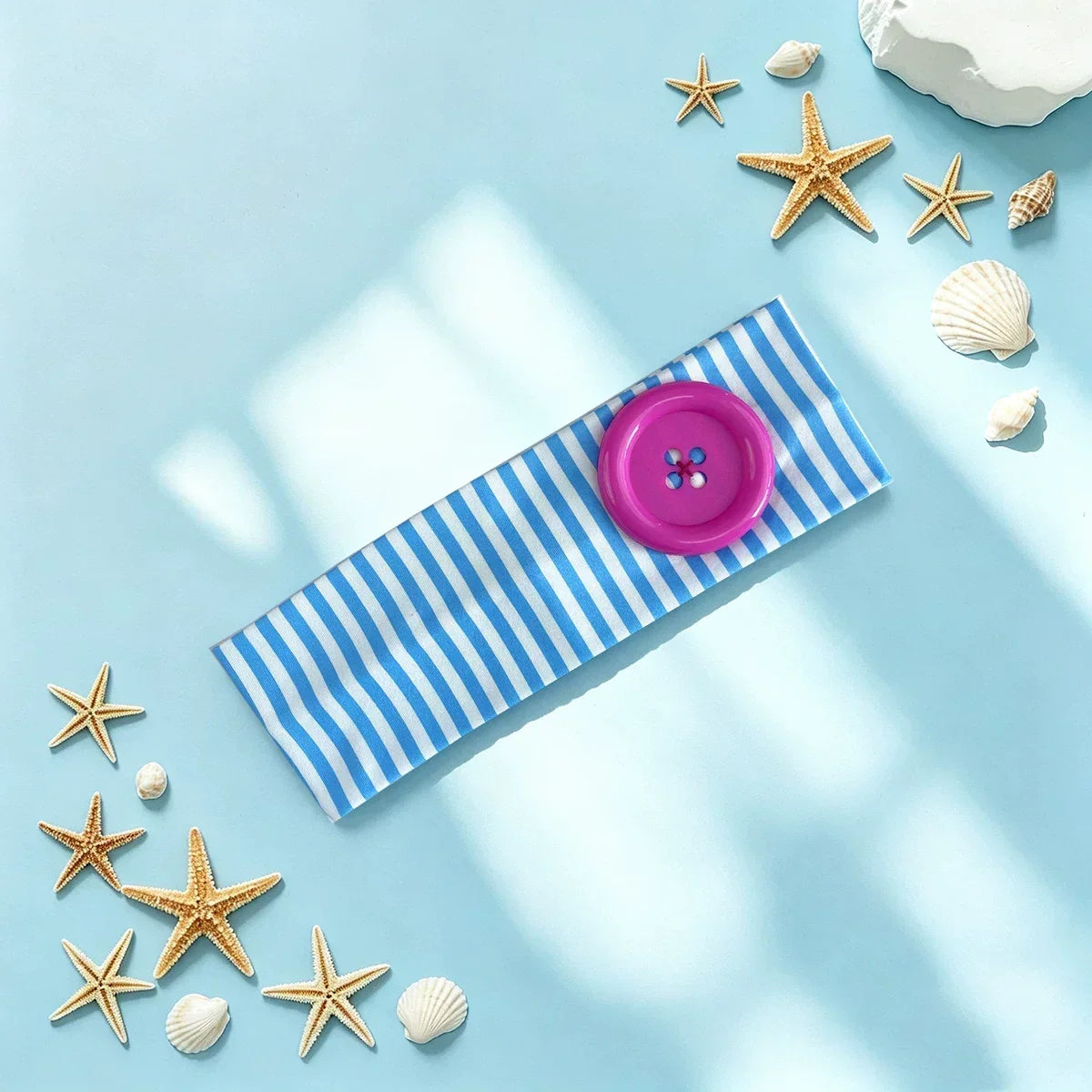 Retro Polka Dot Button Headband - Y2K French Style Cute Sweet Hair Accessory