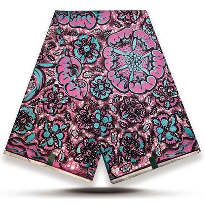 100% Cotton African Wax Print Fabric - High Quality Ankara Fabric 6 Yards