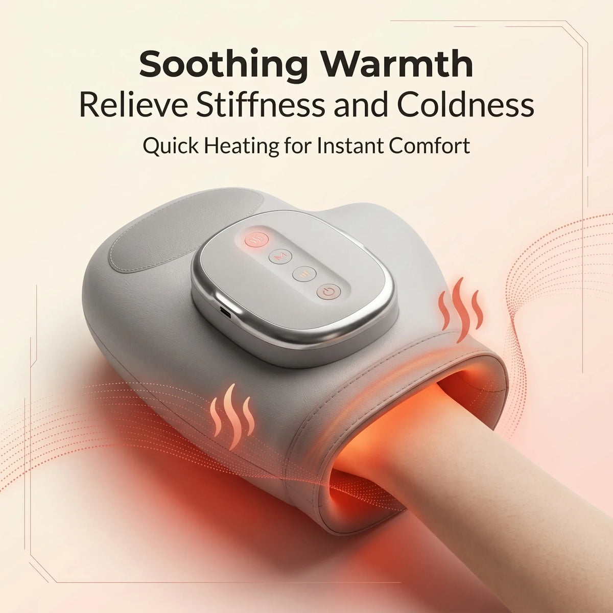 Hand Massager with Air Compression - Vibration Glove for Finger, Wrist & Palm Relaxation