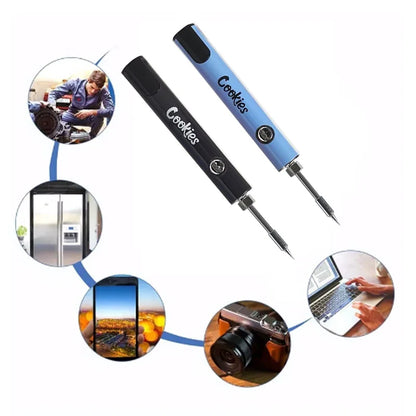 Cookies 650mAh LED Digital Soldering Iron Pen — Smart Preheat & 510-Thread Repair Tool