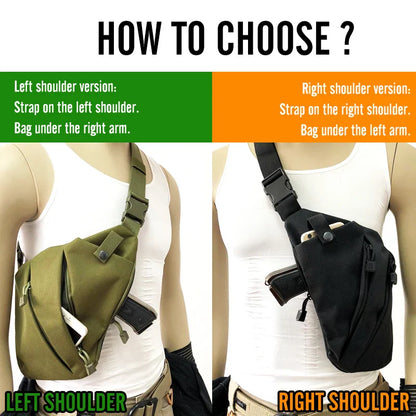 Men's Ultra-Thin Anti-Theft Crossbody Chest Bag : Concealed Wallet & Pistol Bag - Nylon Shoulder Bag for Travel, Hiking, Cycling, and Casual Use
