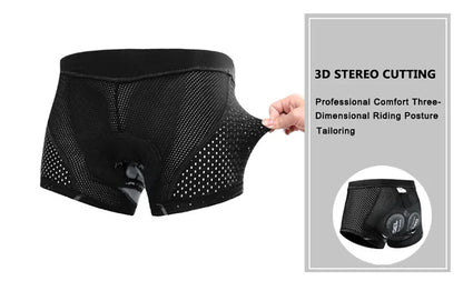 X-TIGER Men’s Cycling Underwear Shorts – 5D Gel Pad, Breathable Non-Slip Bike Shorts for MTB & Road Cycling