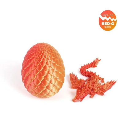3D Printed Articulated Dragon Figurine - Colorful Gem Dragon Movable Joint Desktop Fantasy Action Figure Craft