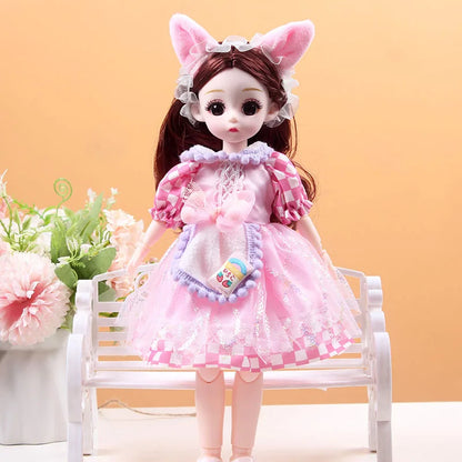 30cm 1/6 BJD Princess Doll – 23-Joint Movable Girl Doll with Clothes, Birthday Gift Toy