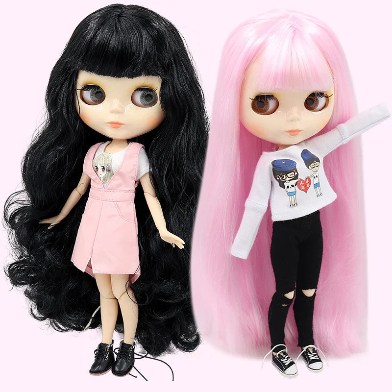 ICY DBS Blythe Doll 1/6 BJD Jointed Body — 30cm White Skin Anime Doll with Shiny & Matte Face, Special Price Gift Toy