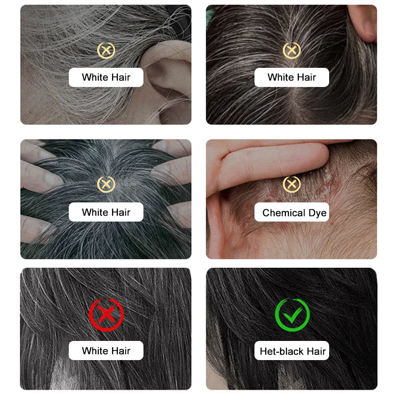 3-Color Hair Dye Stick – Disposable Gray Hair Covering for Roots, No Color Loss