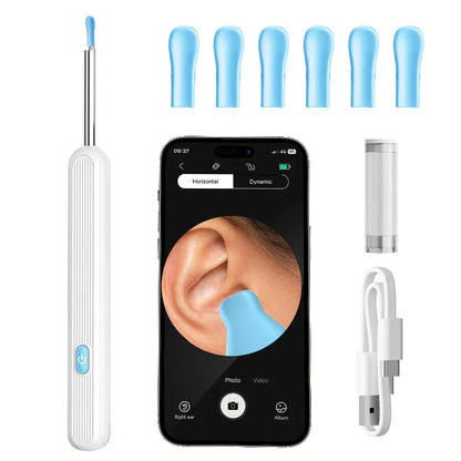 Visual Ear Wax Cleaner with Camera – Safe Earwax Removal Endoscope, 5M Luminous Otoscope & Ear Cleaning Tools for Ear Care