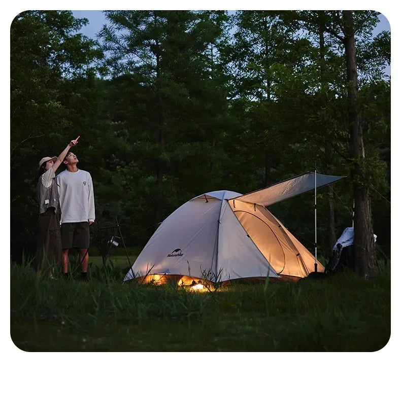 Naturehike 2-3 Person Camping Tent – Waterproof, UPF50+ Ultralight Outdoor Shelter for Hiking, Trekking & Sun Protection