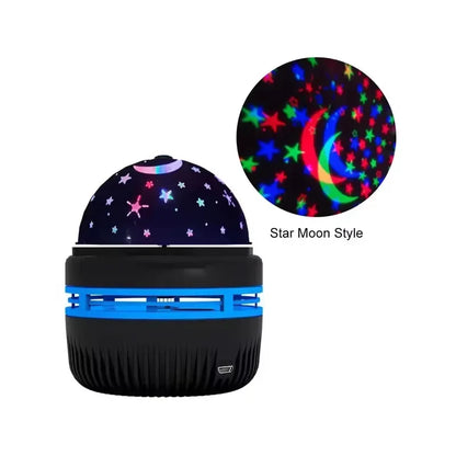 LED Starry Sky Night Light Projector Lamp – USB Magic Ball Moon & Star Atmosphere Light for Bedroom, Home Décor & Christmas Party Decorations