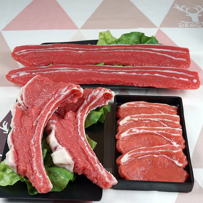 Realistic Faux Meat Models - 5-Piece Beef, Pork & Lamb Steak Display Set for Restaurant Decor
