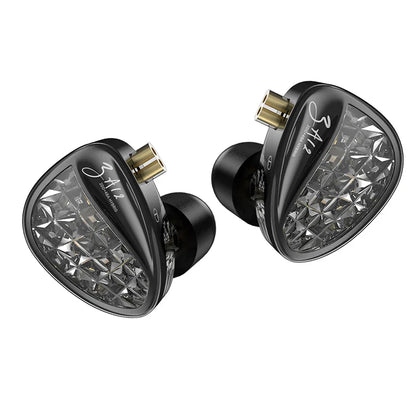 KZ ZA12 2DD+4BA Hybrid IEM Headphones – Wired In-Ear Monitor with Adjustable Tuning, HiFi Sound, Sports & Gaming Noise-Canceling Earphones