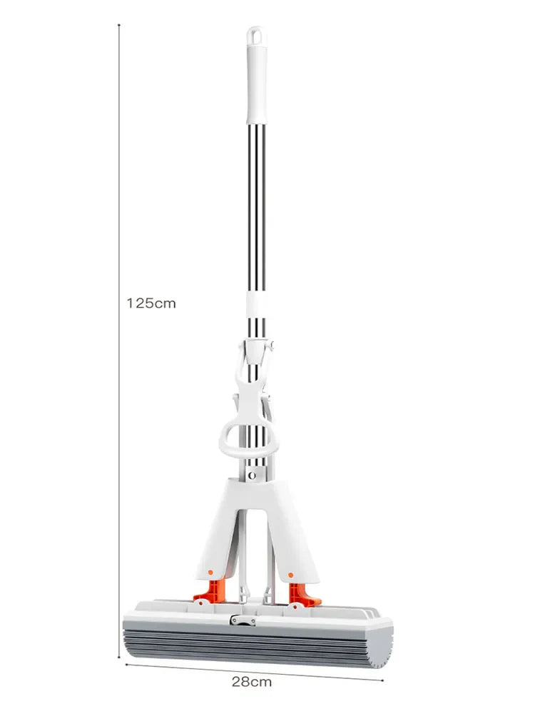 Self-Draining Collodion Squeeze Mop - Versatile Spin Mop for Wood Floors, Tiles, Walls, and Ceilings Cleaning