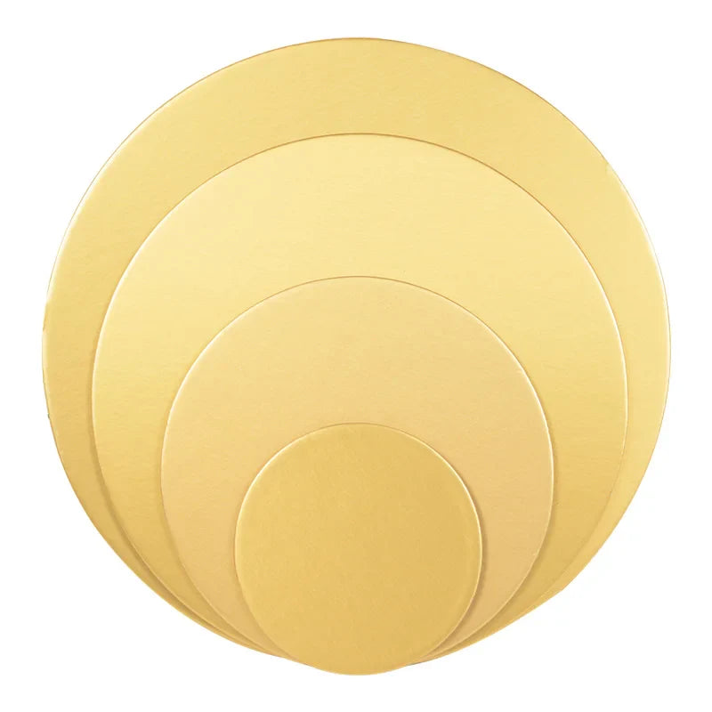 Round Cake Board Set (10/16/22/26cm) – Disposable Paper Bases for Cupcakes & Desserts