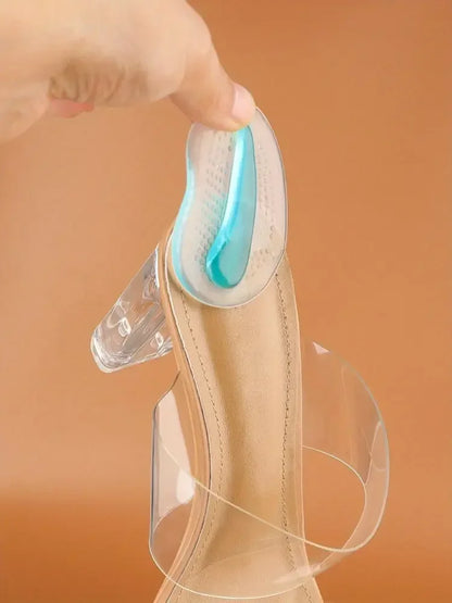 New Forefoot Pads for Sandals & High Heels – Silicone GEL Invisible Half-Size, Non-Slip Self-Adhesive Pads