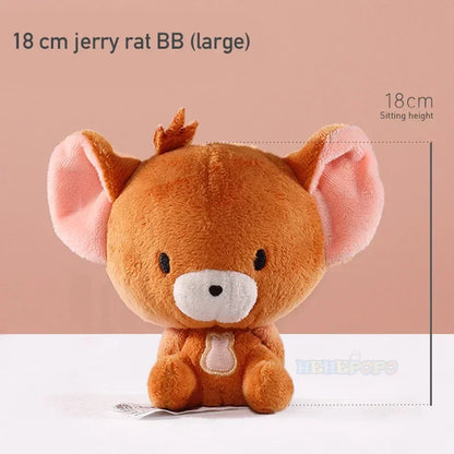 18cm Tuffy Doll — Original Tom & Jerry Plush Toy, Cute Tom Cat & Tefie Mouse Cartoon Pillow Doll