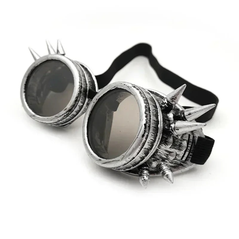 Motorcycle Retro Steampunk Sunglasses – Gothic Driver Protective Glasses for Costume & Dress-Up