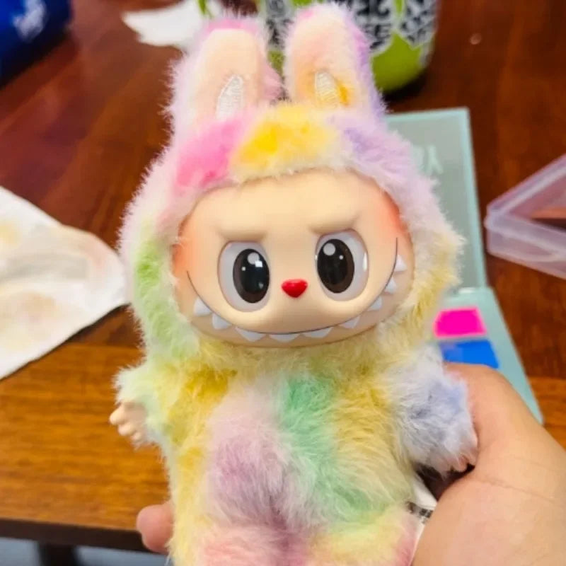 Labob-V4 Blind Box Plush Keychain — Cute Collectible Mystery Monster Figure, Macaron Surprise Anime Toy