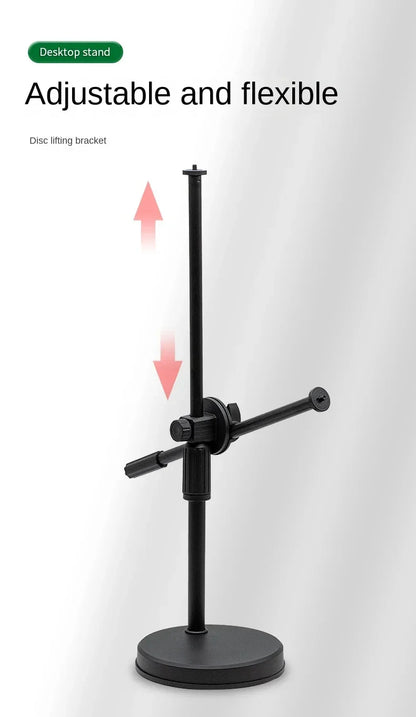 Overhead Tripod with Ring Light and Tabletop Stand, Mobile Phone Holder, Boom Arm for Nail Art and Photography
