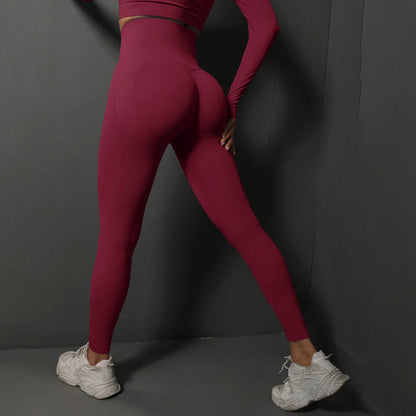 Women’s Seamless Gym Leggings – High-Waist Booty-Lifting Yoga & Fitness Pants, Sexy Sportswear